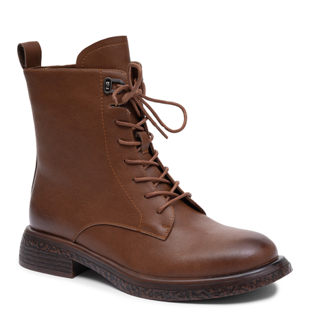 Maciejka Leather Ankle Boots Elegant Women’s Brown K7751-29/00-7