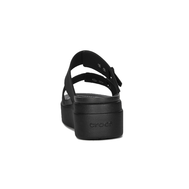 Crocs Women's platform Brooklyn Buckle Slide Black Slide