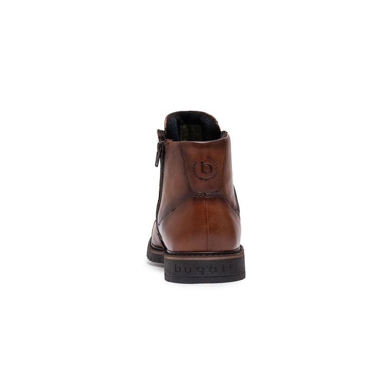Bugatti Men's Lace-Up Ankle Boots Cognac
