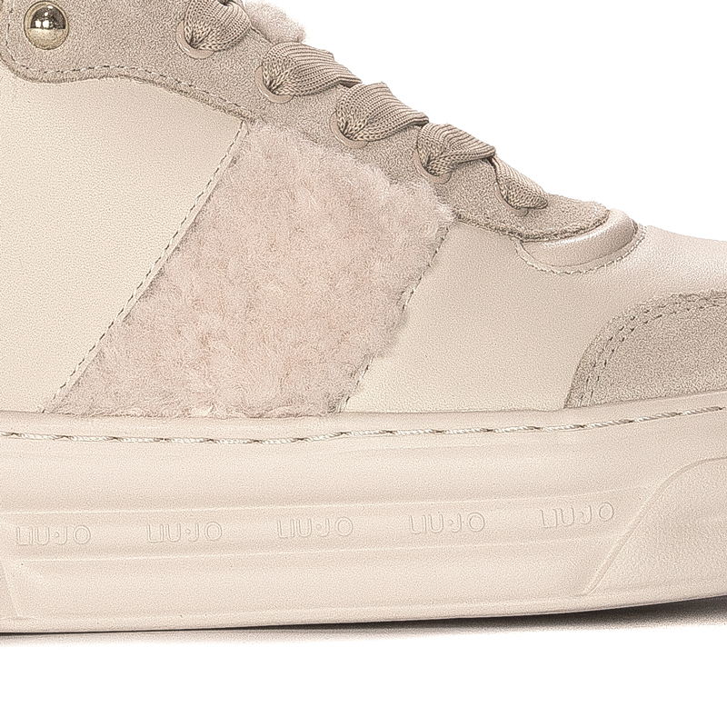 Liu Jo Women's Leather Platform Cleo 22 Sand Boots