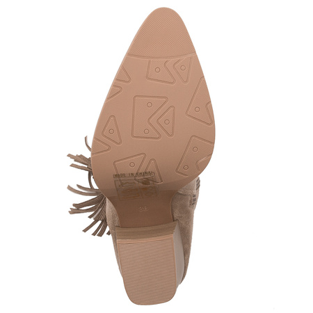 S.Barski Women's beige insulated boots