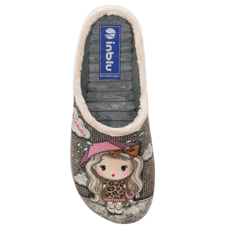 Inblu Kapcie klapki damskie Beige Beżowy