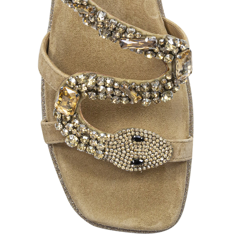 Alma En Pena Suede Sand Sandals