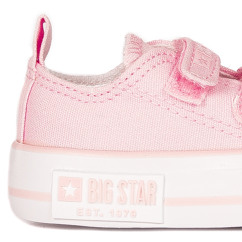 Big Star Children's sneakers for girls with Velcro Pink