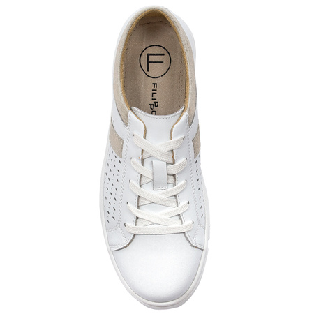 Filippo DP4531-23 White Trainers