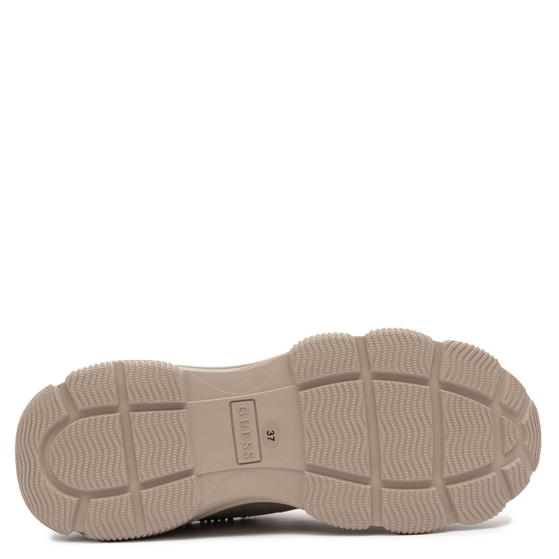 Guess Micolar Platform Sneakers Women’s Lace-Up Nude FL7MICLEA12