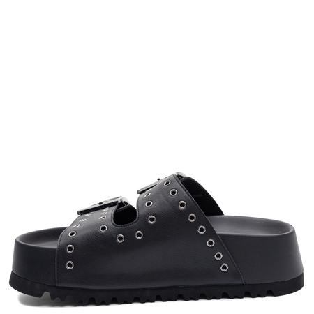 Buffalo Klapki Damskie Na Platformie Czarne 1602316-BLK