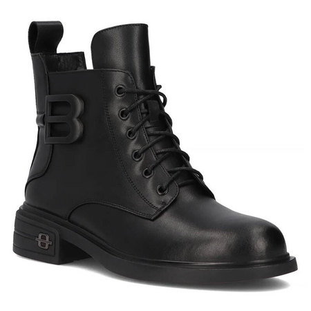 Filippo Black Leather Women's Boots