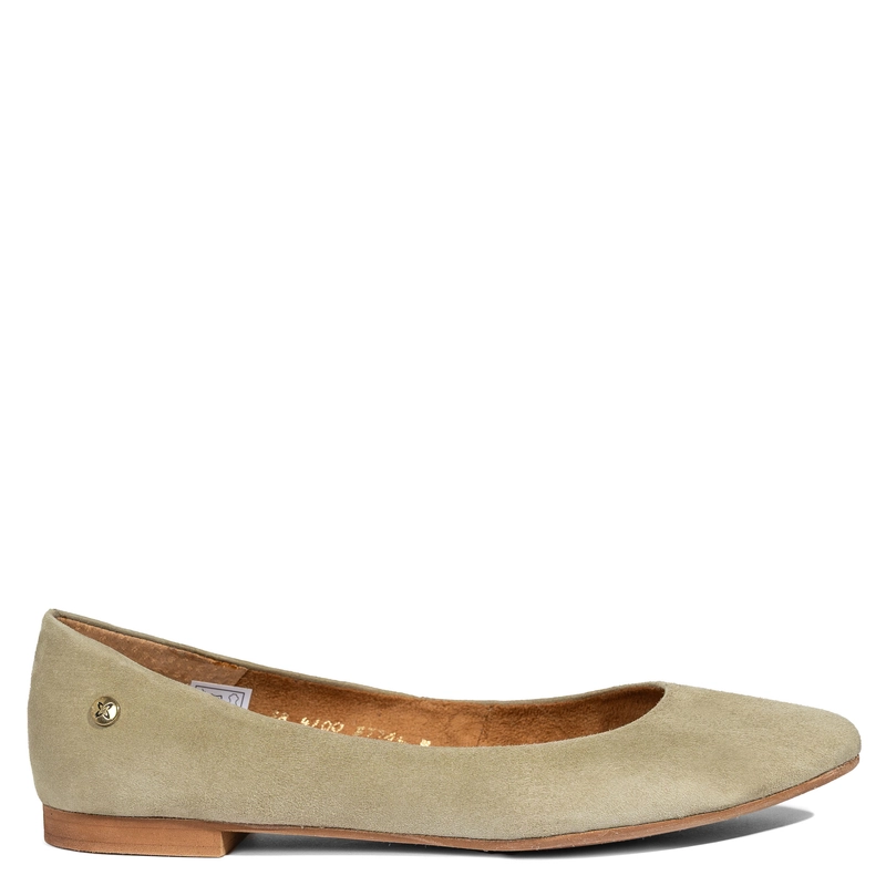 Maciejka Minimalist Ballet Flats Suede Celadon 4100W-03/00-8