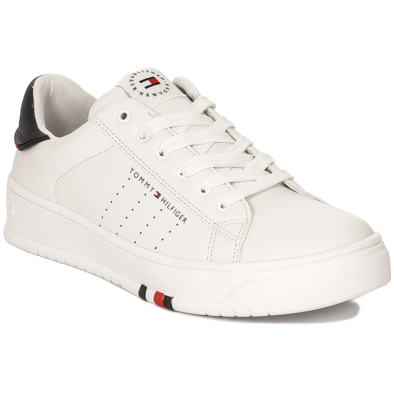 Tommy Hilfiger Damskie Sneakersy Białe Niebieskie 