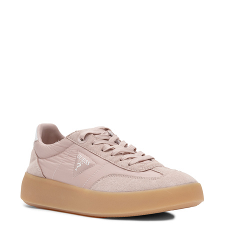 Guess Stylowe Sneakersy Platformowe Damskie Sznurowane Różowe FLPPAR-FAB12-PINK