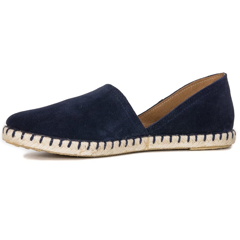 Verbenas Carmen Women's Suede Espadrilles Navy Blue CARMEN-SER-MARINO