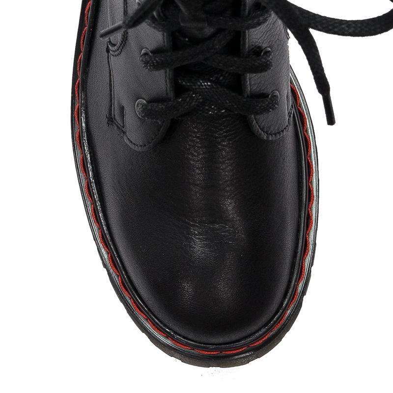 Maciejka 1609B-01/00-6 Black Lace-up Boots