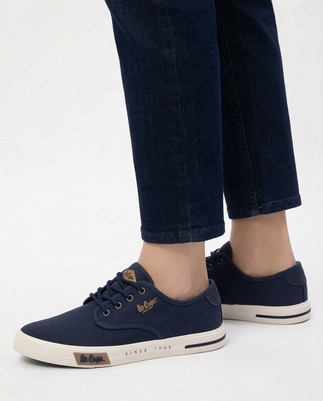 Lee Cooper Canvas Men's Classic Sneakers Navy LCW-26-02-4087MC