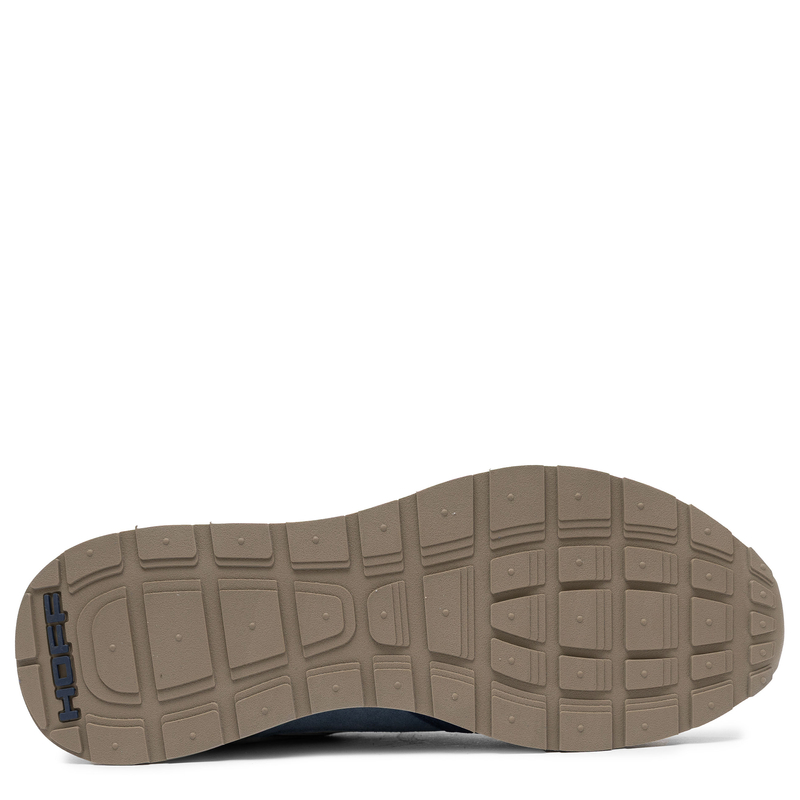 Hoff Leather-Textile Men’s Sneakers On Platform Navy 12602404