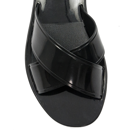 Zaxy Klapki damskie Unica Slide AD Black Czarne