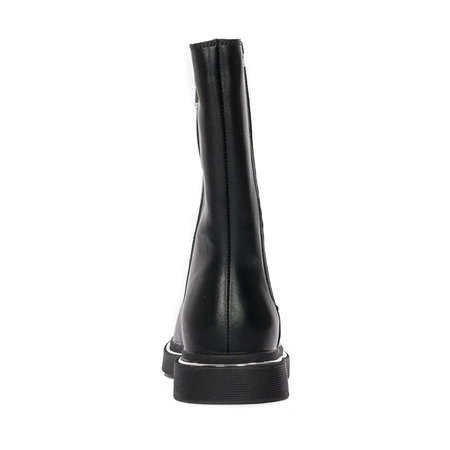 GOE Women's warm leather black boots