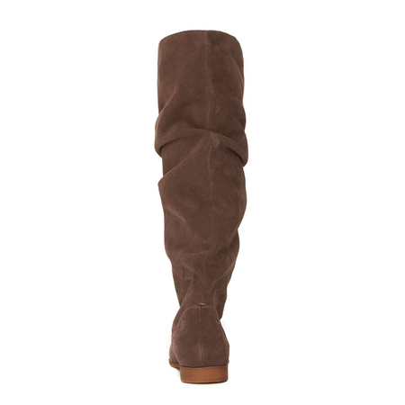 Maciejka Women's Velvet Boots Dark Beige