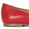Maciejka Leather Comfort Ballet Flats Low Heel Red 00903-49/00-5