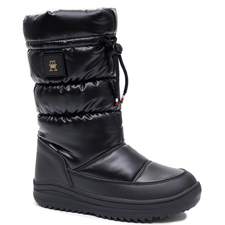 Tommy Hilfiger Waterproof Insulated Snow Boots Platform Black T3AC-35207