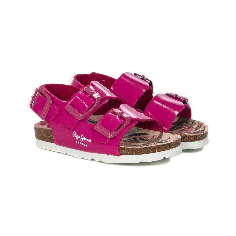 Sandały Pepe Jeans PGS90171 357 Fuchsia Bio Basic Bukles Kids