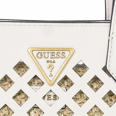 Guess Torba damska Aqua Mini Tote Whi White biała 2w1