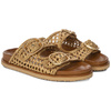  Inuovo Women's Leather Flip-Flops Gold