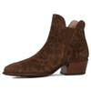 Hispanitas Women's Brown Ankle Boots with Heel