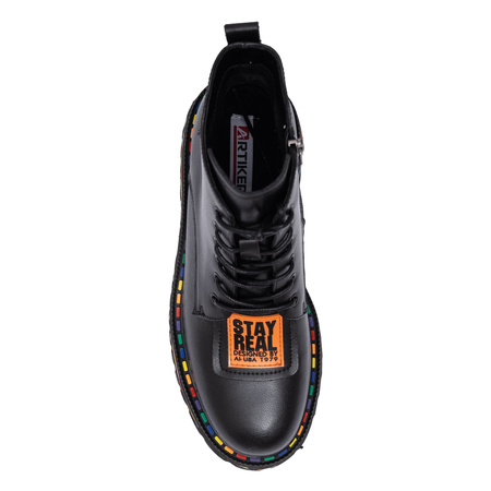 Artiker Women's Black Ankle Boots