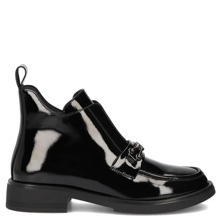 Filippo Patent Leather Ankle Boots Insulated Black DBT7318/25BK