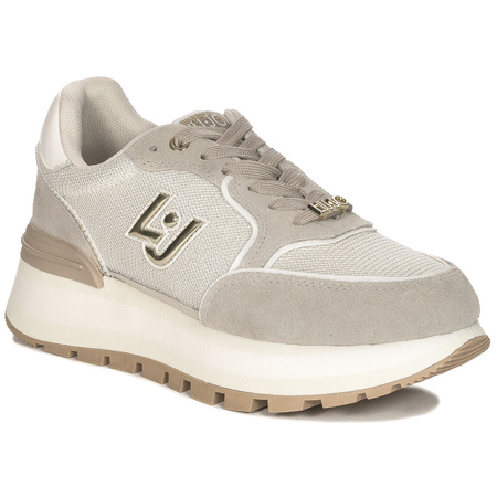 Liu Jo Sneakersy damskie na platformie Amazing 25 Sand beżowe