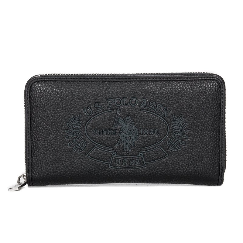 U.S. POLO ASSN. New Hailey L Zip Ard Wall BEUHF5162WVP000 Black Wallet