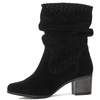 Maciejka Women's Leather Velour Boots Black
