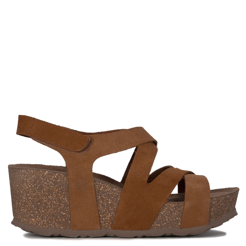 Yokono Women's leather anchor sandals Bari Ser Cuero brown