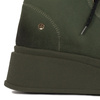Maciejka Velour Combat Boots on Platform Olive Green 06309-24/00-8