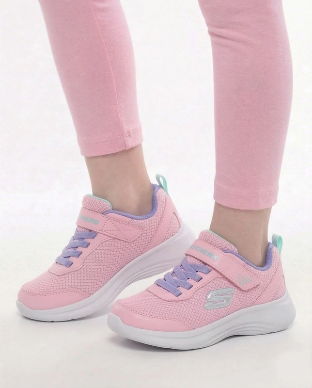 Skechers Lightweight Breathable Mesh Girls' Sports Sneakers Pink 303573L-LTPK