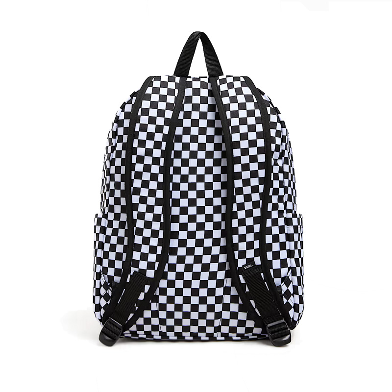 Old Skool Check Backpack Black and White