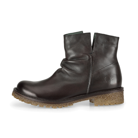 Felmini Women's Brown Leather Ankle Boots