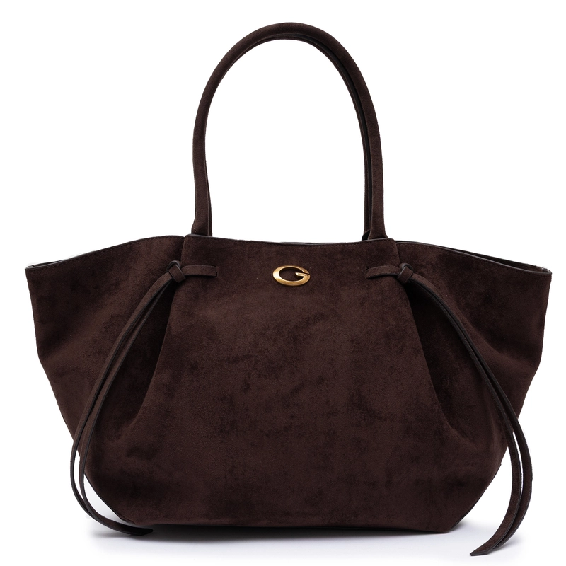 Guess Zamszowa Damska Torba Shopper Czekoladowy Brąz HWSG2237230-ESPRESSO