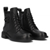 Filippo Black Leather Women's Boots