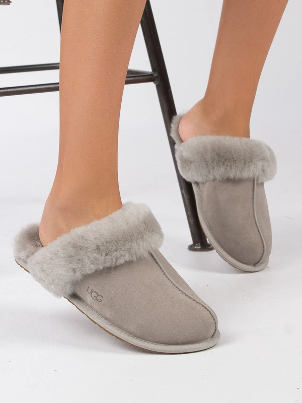 Goat Ugg Scuffette Ii Grey UGG Brown Slippers W 1106872 W Scuffette II Goat  UGG Obuwie