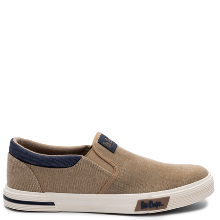 Lee Cooper Sneakersy Męskie Wsuwane Beżowe LCW-26-02-4089MC