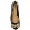 Women's shoes Sergio Leone lacquered with a bow Black PAT PU