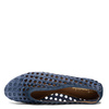 Maciejka Leather Laser-Cut Slip-On Flats Perforated Navy 07307-20/00-0