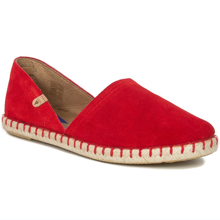 Espadryle Verbenas 03 0058 0001 Carmen Serraje Fuego Czerwone