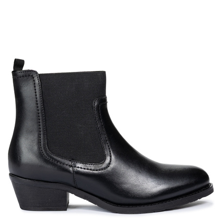 Maciejka Slip-On Chelsea Ankle Boots Block Heel Black H7168-01/00-7