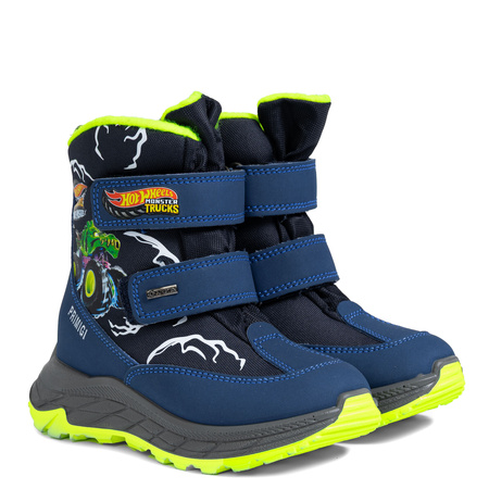 Primigi Boys' Insulated Ankle Boots Navy Blue Hot Wheels