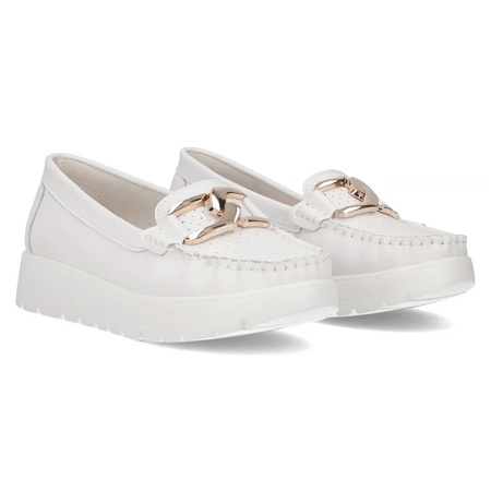 Filippo Leather White Low Shoes