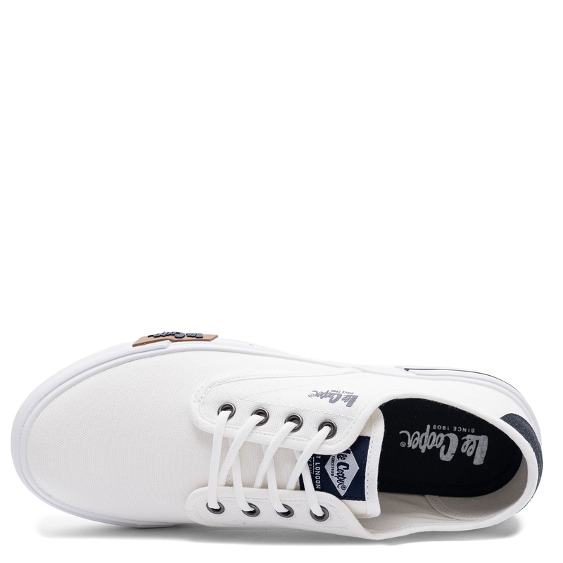 Lee Cooper Classic Canvas Men's Sneakers Fabric White LCW-26-02-4086MC