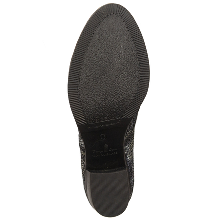 Maciejka Suede-Leather Ankle Boots Block Heel Black 04492-01/00-5